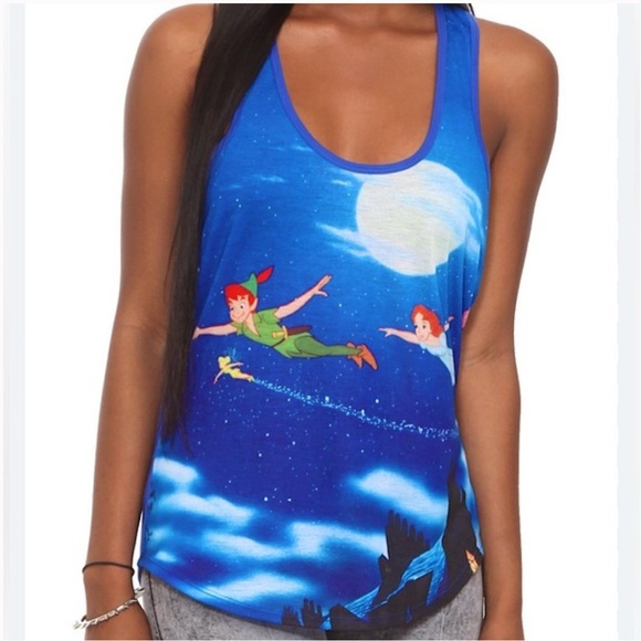 Peter Pan Tinker Bell Movie Scene Disney Bound Tank Top in Women’s XL - Picture 1 of 3